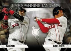 2023 Topps Update Time-Spanning Tandems Rafael Devers / David Ortiz #TS-26 card