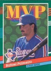 1991 Donruss Base Set Rafael Palmeiro #394 card