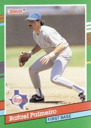 1991 Donruss Base Set Rafael Palmeiro #521 card