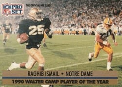 1991 Pro Set Base Set Raghib Ismail #36 card