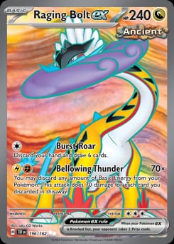 2024 Temporal Forces Raging Bolt ex #196 card