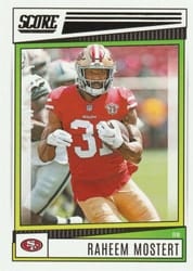 2022 Score Base Set Raheem Mostert #168 card