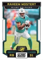 2023 Score Base Set Raheem Mostert #275 card