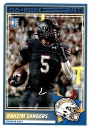 2025 Score Rookies Raheim Sanders #45 card