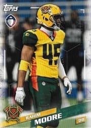 2019 Topps AAF Base Set Rahim Moore #52 card