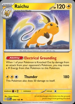 151 Raichu #26 card