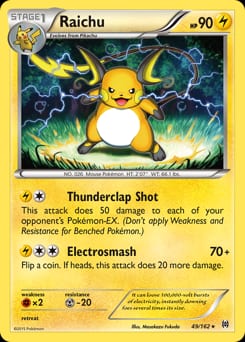 2015 BREAKthrough Raichu #49 card