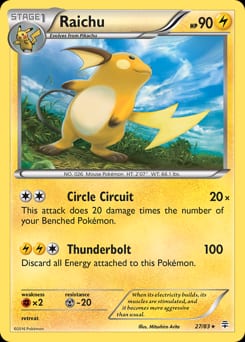 Generations Raichu #27 card