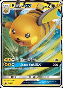 SM Black Star Promos Raichu-GX #SM213 card