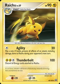 2008 Majestic Dawn Raichu #45 card