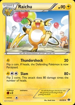 2012 Next Destinies Raichu #40 card