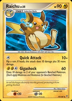 Supreme Victors Raichu #77 card