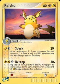 2004 Team Magma vs Team Aqua Raichu #13 card