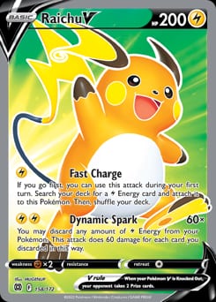 Brilliant Stars Raichu V #158 card