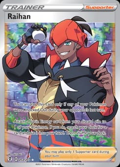 Evolving Skies Raihan #202 card