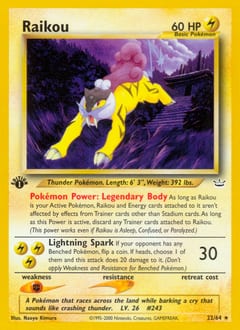 Neo Revelation Raikou #22 card