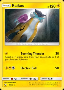 2017 Shining Legends Raikou #32 card