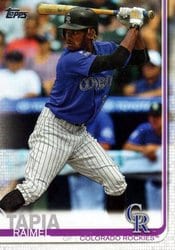 2019 Topps Update Base Set Raimel Tapia #US124 card