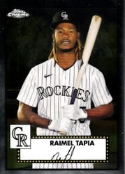 2021 Topps Chrome Platinum Anniversary Base Set Raimel Tapia #286 card