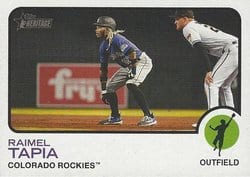2022 Topps Heritage Base Set Raimel Tapia #29 card