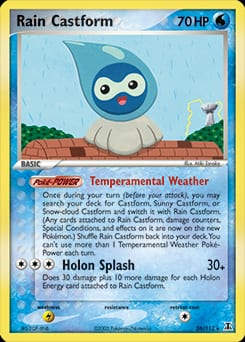 Delta Species Rain Castform #26 card