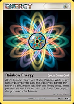 Platinum Rainbow Energy #121 card