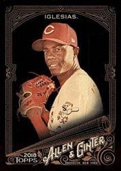 2018 Topps Allen & Ginter X Base Set Raisel Iglesias #154 card