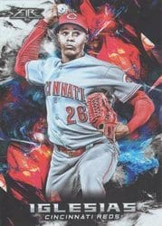 2018 Topps Fire Base Set Raisel Iglesias #160 card