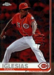 2019 Topps Chrome Base Set Raisel Iglesias #192 card