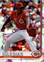 2019 Topps Chrome Sapphire Edition Base Set Raisel Iglesias #465 card