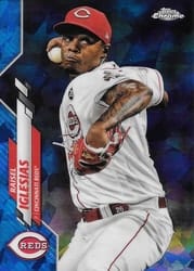 2020 Topps Chrome Sapphire Edition Base Set Raisel Iglesias #197 card