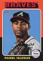 2024 Topps Heritage Base Set Raisel Iglesias #519 card