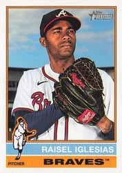 2025 Topps Heritage Base Set Raisel Iglesias #284 card