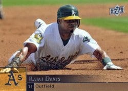 2009 Upper Deck Base Set Rajai Davis #787 card