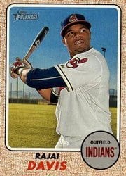 2017 Topps Heritage Base Set Rajai Davis #311 card