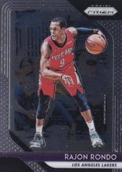 2018-19 Panini Prizm Base Set Rajon Rondo #36 card