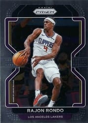 2021-22 Panini Prizm Base Set Rajon Rondo #104 card