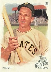 2019 Topps Allen & Ginter Base Set Ralph Kiner #88 card
