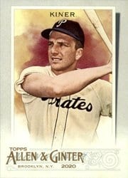 2020 Topps Allen & Ginter Base Set Ralph Kiner #337 card
