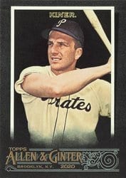 2020 Topps Allen & Ginter X Base Set Ralph Kiner #337 card