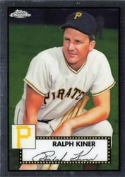 2021 Topps Chrome Platinum Anniversary Base Set Ralph Kiner #648 card