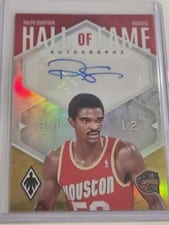 2023-24 Panini Phoenix Hall of Fame Autographs Ralph Sampson #HFA-RSP card