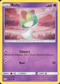 Cosmic Eclipse Ralts #80 card