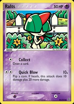 Delta Species Ralts #81 card