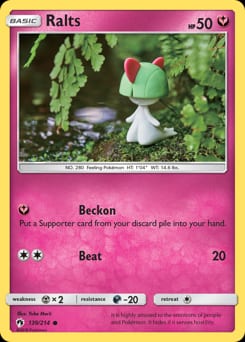 Lost Thunder Ralts #139 card