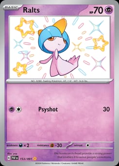 Paldean Fates Ralts #153 card