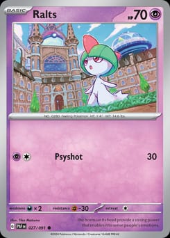 Paldean Fates Ralts #27 card
