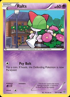 2013 Plasma Storm Ralts #59 card