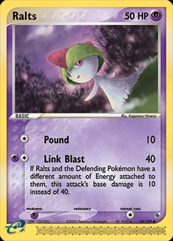 2003 Ruby & Sapphire Ralts #68 card