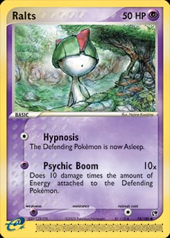 2003 Sandstorm Ralts #74 card